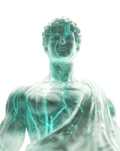 Timeless Thinker Statue Vinyl Car Decal Sticker – Waterproof & UV-Resistant 4.0"