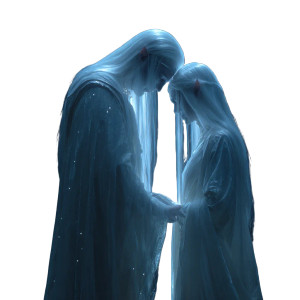 Glowing Lightelf Couple Vinyl Car Decal Sticker – Waterproof & UV-Resistant 6.826666666666667"