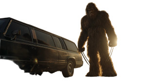 Bigfoot With Swords Vinyl Car Decal Sticker – Waterproof & UV-Resistant 5.4