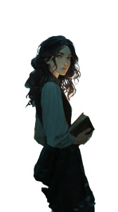 Gloomy Fantasy Sorceress Vinyl Car Decal Sticker – Waterproof & UV-Resistant 9.706666666666667"