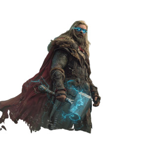 Thor'S Epic Battle Vinyl Car Decal Sticker – Waterproof & UV-Resistant 3.4133333333333336"
