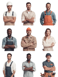 Diverse Workers Vinyl Car Decal Sticker – Waterproof & UV-Resistant 8.213333333333333"