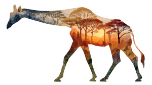 Wooden Origami Giraffe Vinyl Car Decal Sticker – Waterproof & UV-Resistant 5.4 Wooden Origami Giraffe Vinyl Car Decal Sticker – Waterproof & UV-Resistant 5.4
