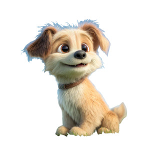 Pixar Puppy V6 Vinyl Car Decal Sticker – Waterproof & UV-Resistant 3.4133333333333336"