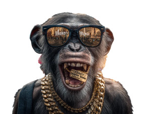 Monkey Selfie King Vinyl Car Decal Sticker – Waterproof & UV-Resistant 6.1866666666666665" Monkey Selfie King Vinyl Car Decal Sticker – Waterproof & UV-Resistant 6.1866666666666665"