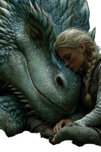 Dragon And Woman V8 Vinyl Car Decal Sticker – Waterproof & UV-Resistant 4.4