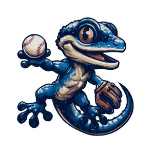 Blue Gecko Baseball Vinyl Car Decal Sticker – Waterproof & UV-Resistant 3.4133333333333336" Blue Gecko Baseball Vinyl Car Decal Sticker – Waterproof & UV-Resistant 3.4133333333333336"