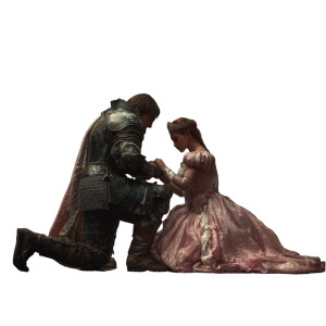 Warrior And Princess Vinyl Car Decal Sticker – Waterproof & UV-Resistant 6.826666666666667"