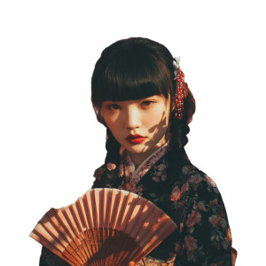 Cherry Blossom Girl V11 Vinyl Car Decal Sticker – Waterproof & UV-Resistant 3.4133333333333336"