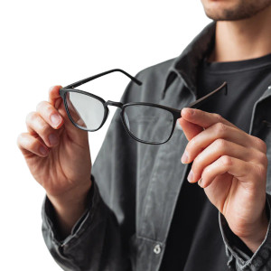 Holding Black Glasses Vinyl Car Decal Sticker – Waterproof & UV-Resistant 3.4133333333333336"