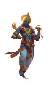 God Vishnu Scene Vinyl Car Decal Sticker – Waterproof & UV-Resistant 9.706666666666667"