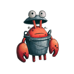Mr. Crabs Bucket Vinyl Car Decal Sticker – Waterproof & UV-Resistant 3.4133333333333336" Mr. Crabs Bucket Vinyl Car Decal Sticker – Waterproof & UV-Resistant 3.4133333333333336"