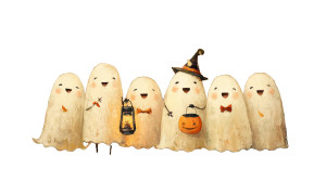 Friendly Baby Ghosts Vinyl Car Decal Sticker – Waterproof & UV-Resistant 5.4