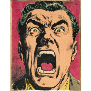 Angry Shouting Man V3 Vinyl Car Decal Sticker – Waterproof & UV-Resistant 6.826666666666667"