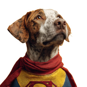 Super Dog Vinyl Car Decal Sticker – Waterproof & UV-Resistant 3.4133333333333336"