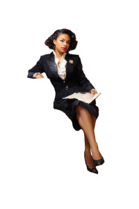 Elegant 1940S Businesswoman Vinyl Car Decal Sticker – Waterproof & UV-Resistant 8.96"