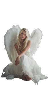 Angel Woman Portrait Vinyl Car Decal Sticker – Waterproof & UV-Resistant 4.8533333333333335"