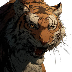 Majestic Anime Tiger Vinyl Car Decal Sticker – Waterproof & UV-Resistant 3.4133333333333336" Majestic Anime Tiger Vinyl Car Decal Sticker – Waterproof & UV-Resistant 3.4133333333333336"