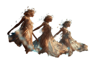 Dancing Nymphs Vinyl Car Decal Sticker – Waterproof & UV-Resistant 6.1866666666666665" Dancing Nymphs Vinyl Car Decal Sticker – Waterproof & UV-Resistant 6.1866666666666665"