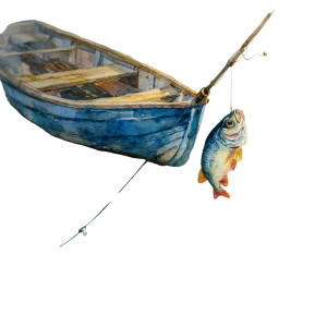 Fishing Moment Vinyl Car Decal Sticker – Waterproof & UV-Resistant 3.4133333333333336"