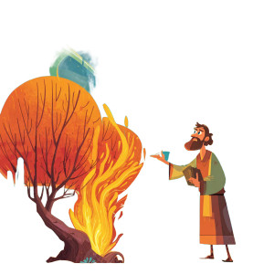 Moses' Futuristic Encounter Vinyl Car Decal Sticker – Waterproof & UV-Resistant 3.4133333333333336"