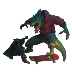 Evil Skateboarding Lizard Vinyl Car Decal Sticker – Waterproof & UV-Resistant 3.4133333333333336" Evil Skateboarding Lizard Vinyl Car Decal Sticker – Waterproof & UV-Resistant 3.4133333333333336"