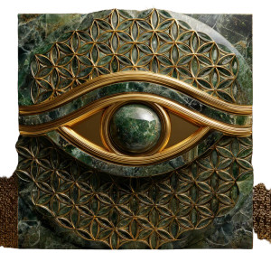 Horus Eye Gold Vinyl Car Decal Sticker – Waterproof & UV-Resistant 6.826666666666667"