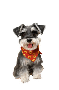 Autumn Schnauzer Vinyl Car Decal Sticker – Waterproof & UV-Resistant 4.4