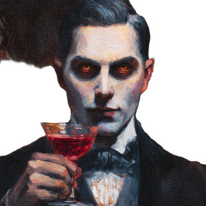 Gothic Noble Portrait V2 Vinyl Car Decal Sticker – Waterproof & UV-Resistant 3.4133333333333336"