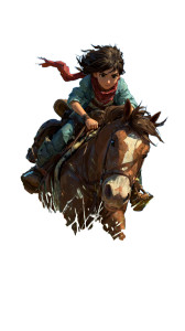 Galloping Rider Vinyl Car Decal Sticker – Waterproof & UV-Resistant 4.8533333333333335"