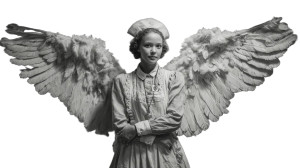 Angel Nurse Vinyl Car Decal Sticker – Waterproof & UV-Resistant 2.72"