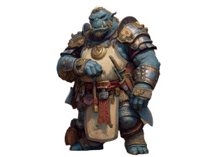 Half-Orc Warrior Chef Vinyl Car Decal Sticker – Waterproof & UV-Resistant 6.1866666666666665"