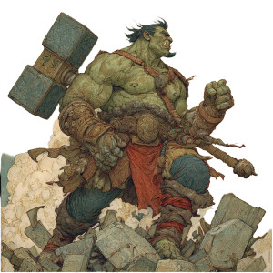 Towering Orc Warrior Vinyl Car Decal Sticker – Waterproof & UV-Resistant 3.4133333333333336" Towering Orc Warrior Vinyl Car Decal Sticker – Waterproof & UV-Resistant 3.4133333333333336"