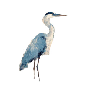 Abstract Heron Art Vinyl Car Decal Sticker – Waterproof & UV-Resistant 3.4133333333333336"