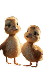 Cute Mandarin Ducks Vinyl Car Decal Sticker – Waterproof & UV-Resistant 4.8533333333333335"