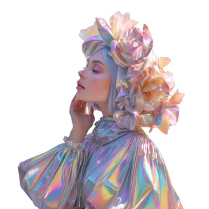 Futuristic Baroque Headpiece Vinyl Car Decal Sticker – Waterproof & UV-Resistant 6.826666666666667"
