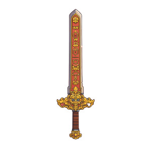 Cartoon Chinese Sword Vinyl Car Decal Sticker – Waterproof & UV-Resistant 3.4133333333333336" Cartoon Chinese Sword Vinyl Car Decal Sticker – Waterproof & UV-Resistant 3.4133333333333336"