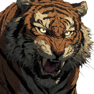 Majestic Anime Tiger V2 Vinyl Car Decal Sticker – Waterproof & UV-Resistant 6.826666666666667" Majestic Anime Tiger V2 Vinyl Car Decal Sticker – Waterproof & UV-Resistant 6.826666666666667"