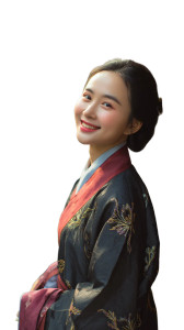 Smiling Hanfu Woman Vinyl Car Decal Sticker – Waterproof & UV-Resistant 4.8533333333333335" Smiling Hanfu Woman Vinyl Car Decal Sticker – Waterproof & UV-Resistant 4.8533333333333335"