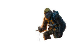 Electrician Sasquatch Vinyl Car Decal Sticker – Waterproof & UV-Resistant 5.4