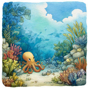 Cartoon Octopus Reef Vinyl Car Decal Sticker – Waterproof & UV-Resistant 3.4133333333333336" Cartoon Octopus Reef Vinyl Car Decal Sticker – Waterproof & UV-Resistant 3.4133333333333336"