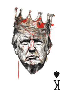 Trump Spades King Vinyl Car Decal Sticker – Waterproof & UV-Resistant 4.373333333333333"