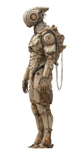 Minimalistic Cyborg Vinyl Car Decal Sticker – Waterproof & UV-Resistant 10.2