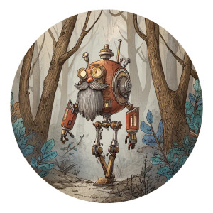 Clockwork Robot V3 Vinyl Car Decal Sticker – Waterproof & UV-Resistant 3.4133333333333336"