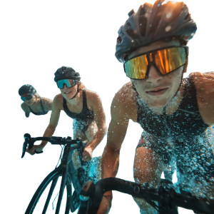 Underwater Triathlon Models Vinyl Car Decal Sticker – Waterproof & UV-Resistant 6.826666666666667"