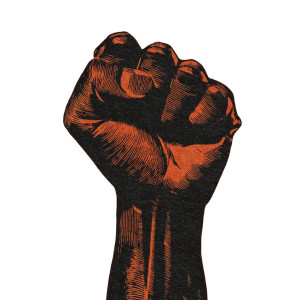 Raised Fist Print Vinyl Car Decal Sticker – Waterproof & UV-Resistant 3.4133333333333336"