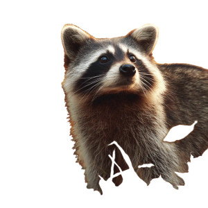 Autumn Raccoon Gaze Vinyl Car Decal Sticker – Waterproof & UV-Resistant 3.4133333333333336"