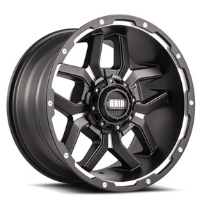 Ultimate Upgrade! Grid Wheels GD07 | 17x9 | Matte Black | TPMS Compatible | Limited Lifetime Warranty