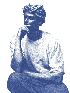 Vintage Thinker Tee Vinyl Car Decal Sticker – Waterproof & UV-Resistant 8.213333333333333" Vintage Thinker Tee Vinyl Car Decal Sticker – Waterproof & UV-Resistant 8.213333333333333"