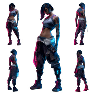 Cyberpunk Game Character V2 Vinyl Car Decal Sticker – Waterproof & UV-Resistant 6.826666666666667"